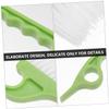 MUSISALY 12pcs Ergonomic Handle Cleaning Brush Groove Brush for Window Track Sliding Door Gaps Cleaning view 3