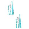 Anneome 2sets Cartoon Boys and Girls Toothbrush Portable Electric Toothbrush for Childrens Household Tooth Brush Boys and Girls Bedroom Bathroom Use