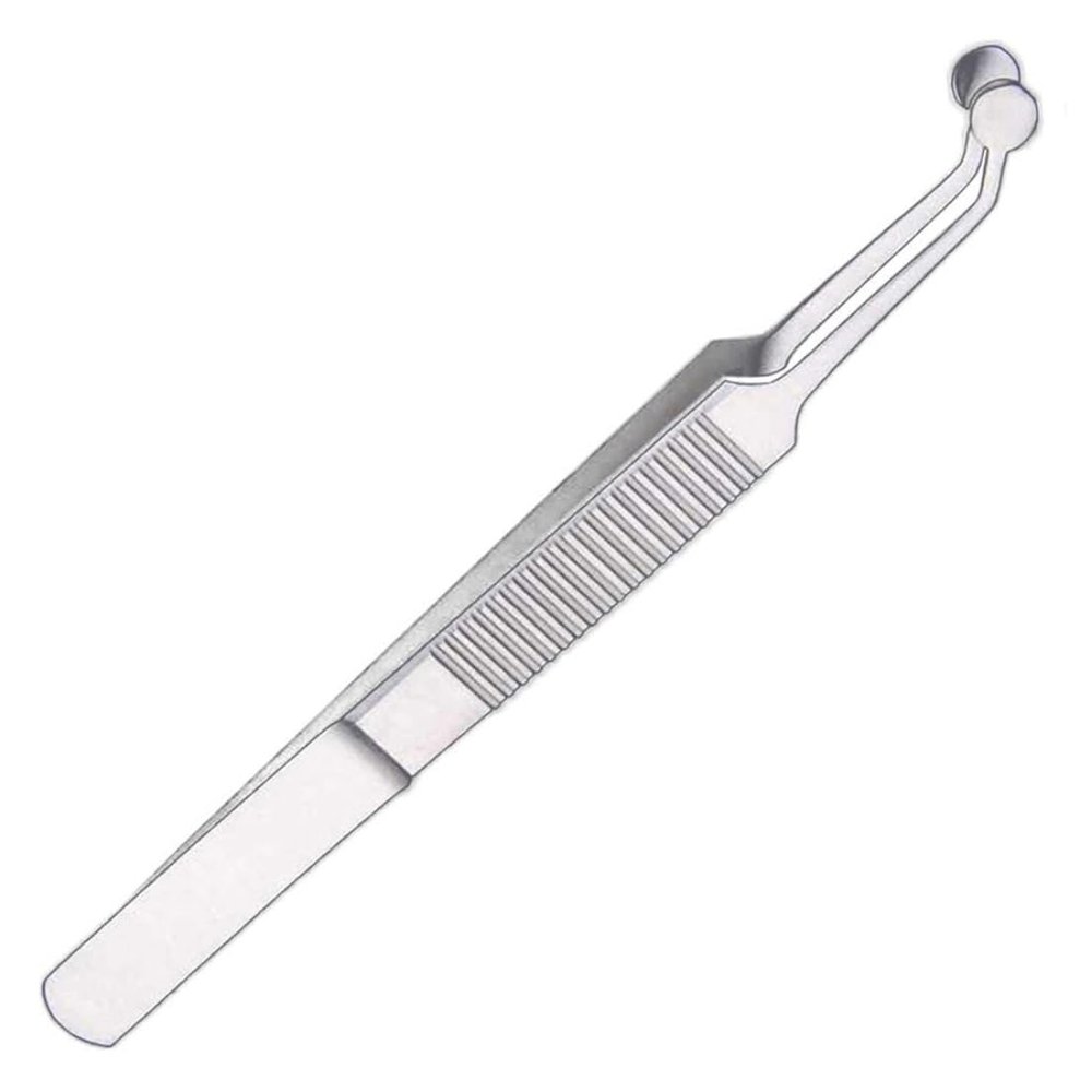 Peosaard Stainless Steel Safety Eyelid Plate Meibomian Gland Massage Tweezers Physiotherapy Tweezers, safety massage tweezers