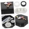 BCOATH 1set Flamingo Case Organizer Portable Makeup Lens Box for Travel Design Dust for view 3
