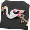 BCOATH 1set Flamingo Case Organizer Portable Makeup Lens Box for Travel Design Dust for view 4
