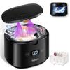 Ultrasonic Retainer Cleaner, Sonic Dental Cleaning U-V Machine for Dentures, Mouth Guard, Aligner, Toothbrush Head, Jewelry, All Dental Appliances, Portable 30W/45kHz (Black) view 1