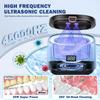 Ultrasonic Retainer Cleaner, Sonic Dental Cleaning U-V Machine for Dentures, Mouth Guard, Aligner, Toothbrush Head, Jewelry, All Dental Appliances, Portable 30W/45kHz (Black) view 2