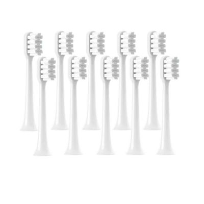 WENH Replacement Brush Heads 10PCS for T200 White/GrayBlue Deep Cleaning Electric Toothbrush Soft Bristle Nozzles(10White)