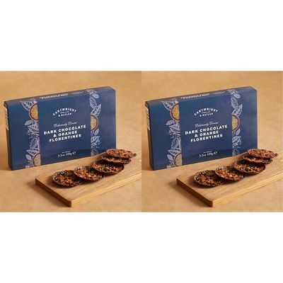 Cartwright & Butler | Dark Chocolate & Orange Florentines (Pack of 2)