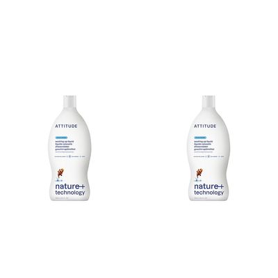 ATTITUDE Washing up Liquid, EWG Verified, Advanced Degreasing Power, Plant- and Mineral-Based Ingredients, Vegan, Wildflowers, 700 mL (Pack of 2)