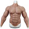 XRSMOU Silicone Male Chest, Soft Fake Muscles, Role Play Halloween Costumes, Half-body Suits,for Parties, Masquerade, Christmas view 1
