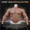 XRSMOU Silicone Male Chest, Soft Fake Muscles, Role Play Halloween Costumes, Half-body Suits,for Parties, Masquerade, Christmas view 4