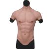XRSMOU Silicone Male Chest, Fake Muscle Cosplay Halloween Costume, Party Half-body Suit, Masquerade, Christmas view 1
