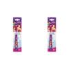 Princess Toothbrush with Protection Cap, Suction Cup, Comfortable Handle and Soft Bristles for Kids (Pack of 2) view 1