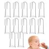 12Pcs Silicone Baby Finger Toothbrush, Soft Finger Toothbrush for Teething Relief, Clear Toddler Oral Care view 1