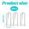 12Pcs Silicone Baby Finger Toothbrush, Soft Finger Toothbrush for Teething Relief, Clear Toddler Oral Care view 2