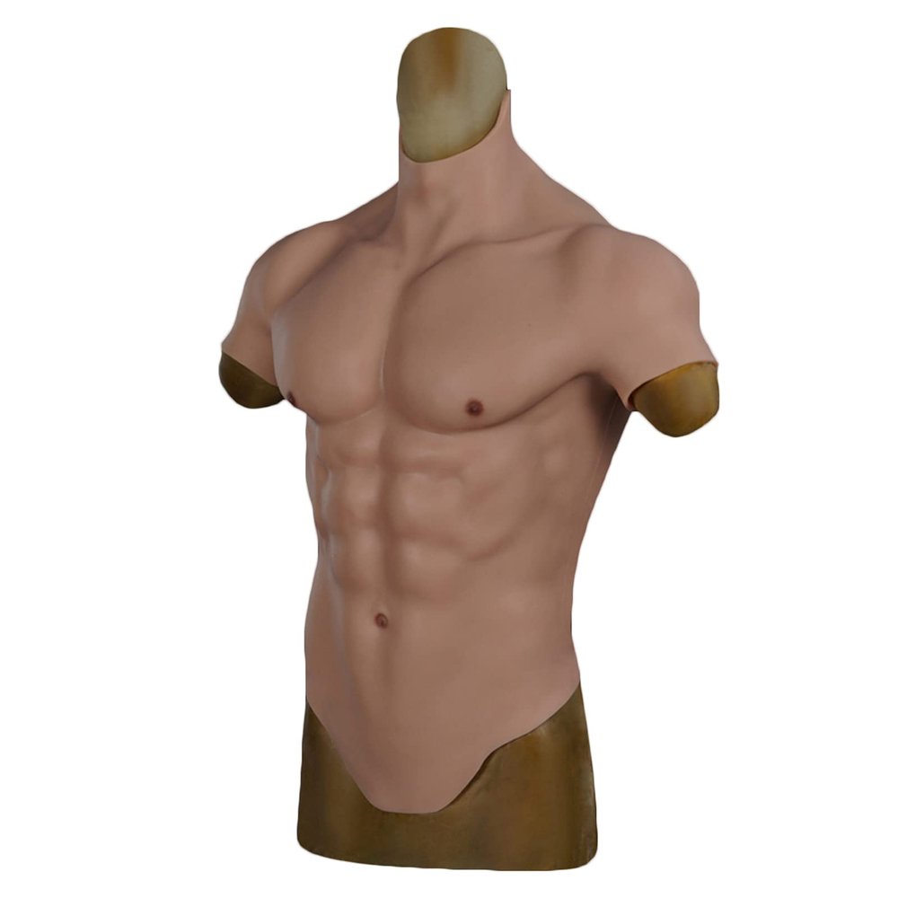 XRSMOU Silicone Muscle Model, Realistic Fake Muscle, Silicone Muscle Suit, with Floating Point Design,for Role Playing, Halloween Props