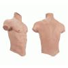 XRSMOU Realistic Silicone Muscle Chest, Male Chest and Abdominal Muscle Silicone Tights, Artificial Fake Muscle (Brass Medium Size) view 1