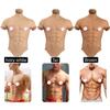 XRSMOU Silicone Fake Muscles, Adult Realistic Chest with Arms, Men's Half-body Tights, Role Play, Masquerade Costumes (Color1 S) view 4