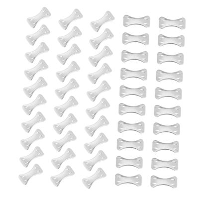 Healvian 100pcs Buckle Metal Fastener Clips Practical Replaceable Wrap Fastener Clasp and Tape Use