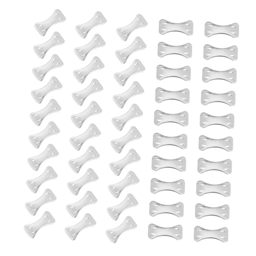Healvian 100pcs Buckle Metal Fastener Clips Practical Replaceable Wrap Fastener Clasp and Tape Use