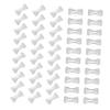 Healvian 100pcs Buckle Metal Fastener Clips Practical Replaceable Wrap Fastener Clasp and Tape Use view 1