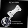Healvian 100pcs Buckle Metal Fastener Clips Practical Replaceable Wrap Fastener Clasp and Tape Use view 4
