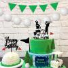 21 Pieces Golf Cake Decorations Golf Cake Toppers with Mini Golf Cart, Golf Ball, Green Tree, Golf Clubs, Red Flag Cupcake Toppers for Golf Sports Theme Birthday Party Deco Supplies view 3