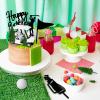 21 Pieces Golf Cake Decorations Golf Cake Toppers with Mini Golf Cart, Golf Ball, Green Tree, Golf Clubs, Red Flag Cupcake Toppers for Golf Sports Theme Birthday Party Deco Supplies view 4