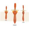 Healvian 4pcs Toothbrush Teething Toy Silicone Boys and Girls Training Brush for Boy Girl Oral Care Tool Light Dark Bristles Toothbrush for Year Old view 3