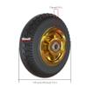1 Pair of 8inch Wheelchair Front Wheels, Solid Wheels, Wheelchair Wheel Replacement, Bearing 15mm (9/16"), Power Wheelchair Accessory view 3