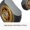 1 Pair of 8inch Wheelchair Front Wheels, Solid Wheels, Wheelchair Wheel Replacement, Bearing 15mm (9/16"), Power Wheelchair Accessory view 4