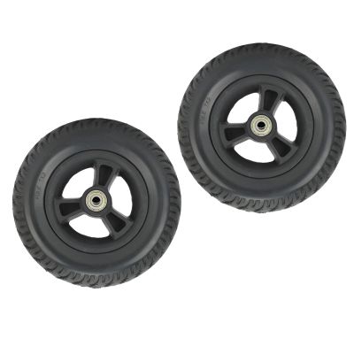 1 Pair of 7 Inch Wheelchair Wheel Replacement, 72 Wheelchair Front Wheels, Polyurethane Solid Wheels, Bearing 8mm (5/16"), Wheelchair Accessories