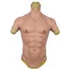 XRSMOU Silicone Fake Chest Muscle Vest, Artificial Simulation Muscle,for Role Playing, Halloween Party, Masquerade Costumes (Natural L) view 1