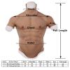 XRSMOU Silicone Fake Chest Muscle Vest, Artificial Simulation Muscle,for Role Playing, Halloween Party, Masquerade Costumes (Natural L) view 3