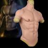 XRSMOU Silicone Fake Chest Muscle Vest, Artificial Simulation Muscle,for Role Playing, Halloween Party, Masquerade Costumes (Natural L) view 4