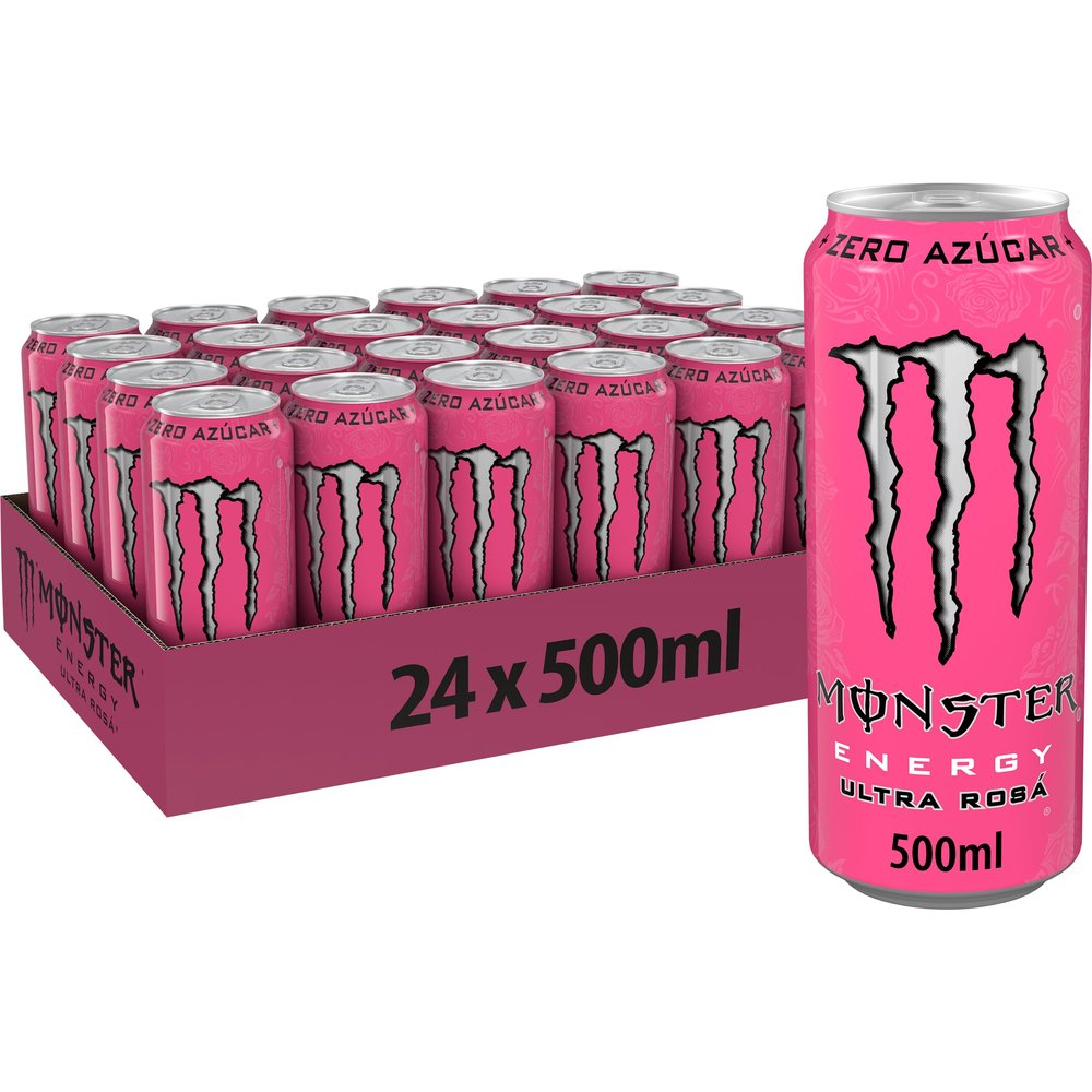 Monster Ultra Pink Energy Drink Pack 24 x 500ml