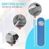 New 2-in-1 Nasal Hair Cutter,2024 Nostril Hair Remover Tool, Double Sided Nose Hair Knife, Portable Manual 360 Rotating Nose Hair Trimmer with Ear Picker for Women Men (Blue, 3 PCS) view 2