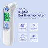 Highly Accurate Ear Thermometer, Digital Ear Thermometer for Kids and Adults, Memory Recall, Fever Alarm and 21 Disposable Probe Covers (LCD-White) view 2
