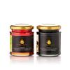 Caravella Fine Food - Italian tasting/Gift set - Acacia honey with Chili 250 gr, Acacia honey with Licorice 250 gr - 100% italian, raw, pure honey - Caravella Gourmet Collection view 1