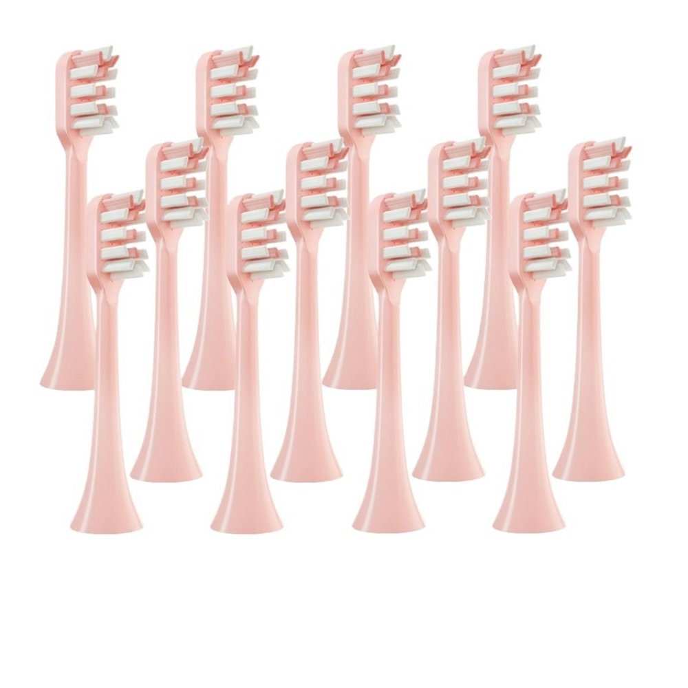 WENH 12PCS Replacement Brush Heads for X3/X3U/X5 Sonic Electric Toothbrush Heads Vacuum Soft Cleaning Bristle Nozzles(12Pink)