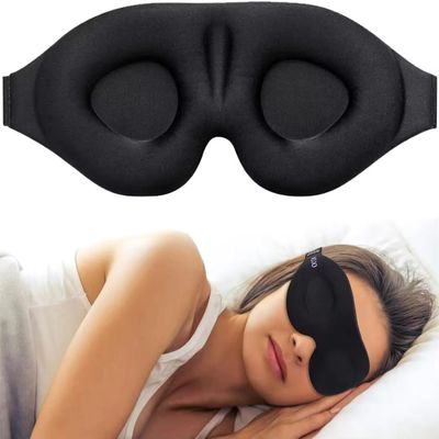 100% Blackout Sleep Eye Mask for Women & Men - Zero Eye Pressure Eye Mask for Sleeping - Comfortable Sleep