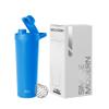 Simple Modern Stainless Steel Shaker Bottle with Ball 24oz | Metal Insulated Cup for Protein Mixes, Shakes and Pre Workout | Rally Collection | Supersonic Blue view 1