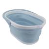 Foldable Mop Bucket, Collapsible Water Bucket, Stable Foldable PP Base, Large Capacity for Kitchen (Blue) view 1