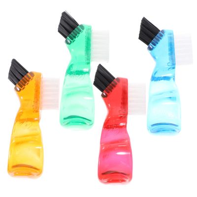 Hoement 12pcs Denture Brush Toothbrush Double-Head Cleaning Personal Small for Oral Care Creative Multi Functional Mini Denture Cleaner at Home