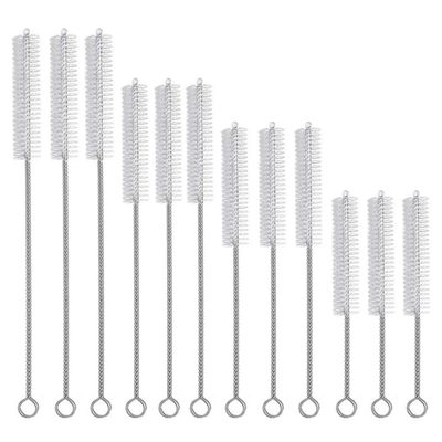 12 Pcs Straw Brushes, Straw Cleaning Brush, Small Cleaning Bottle Brush Set, Stainless Steel Straw Brushes, Reusable Straw Cleaner Brush, for Bottle Glasses Straw Cleaning