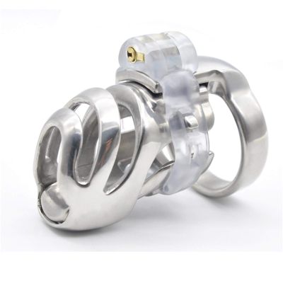 Chastity Belt Chastity Belt Extreme 3D Hollow Design, Comfortable Fixing Ring Made of Resin Material, Invisible Lock, SM Fetish Toy(52mm)