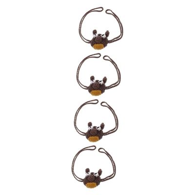 Healvian 4pcs Knitting Nose Cover Winter Nose Reusable Cover Mask for Outdoor Activities like Dirt Bike Riding Keeps Warm and Protected in Cold Weather