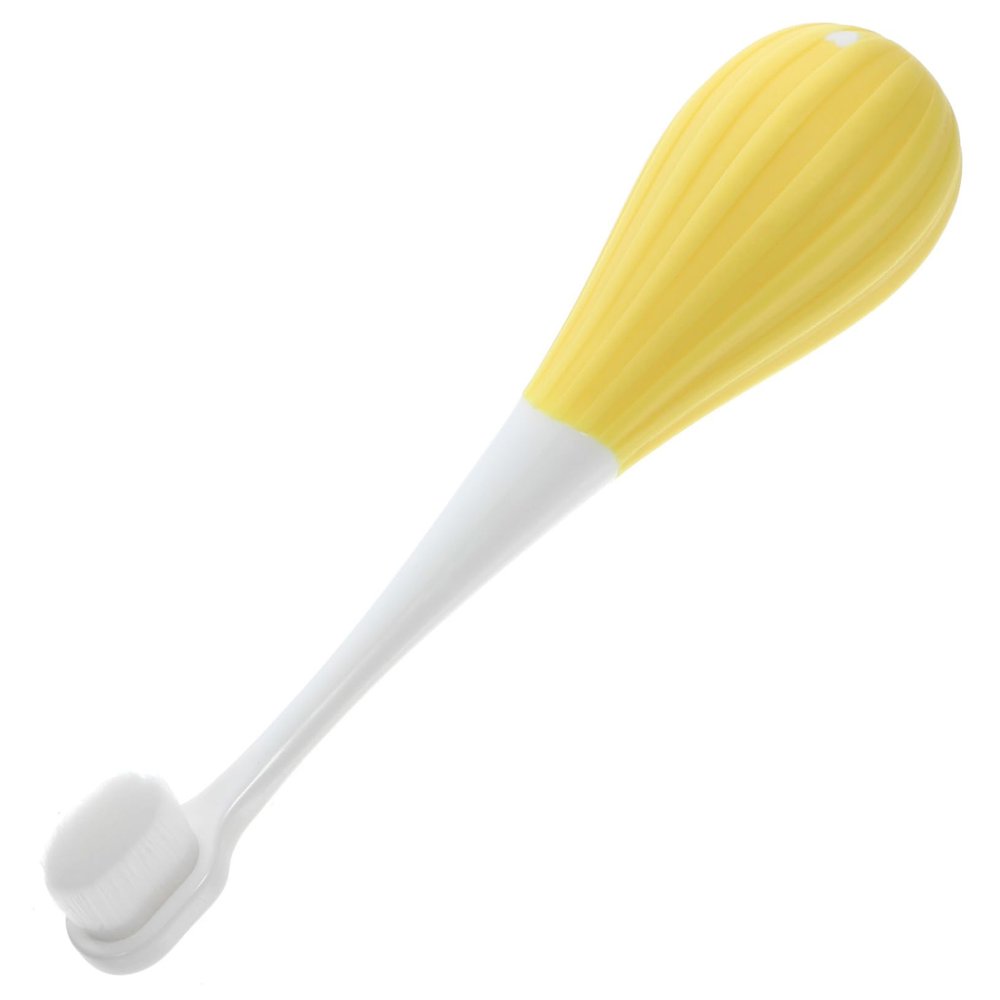 ORFOFE Boys and Girls Manual Toothbrush Fine Bristles Ergonomic Design Yellow Creative Toddler Toothbrush for 2-5 Years Old Children