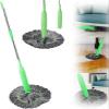 2 In 1 Dehydrated Mop, Microfiber Spin Floor Cleaning Mop, Self-wringings Twist Mops For Floor Cleaning, Round Mop 360 Rotatable Spin Cleaning Mop, Portable Squeeze Mop For Bedroom Toilet Living Room view 1