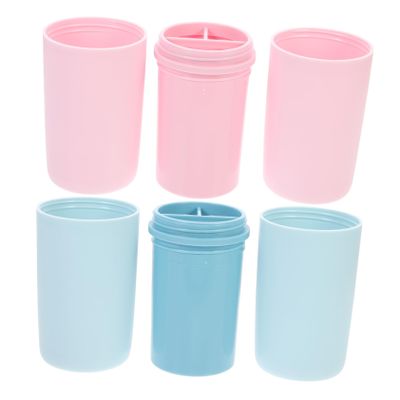 Healvian 2pcs Toothbrush Box Travel Toothbrush Container Simple Style Case for Travel Toiletry Bag