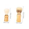 Healvian 8pcs Shave Brush for Men Wood Handle Shaving Beard Brush for Father's Day view 2