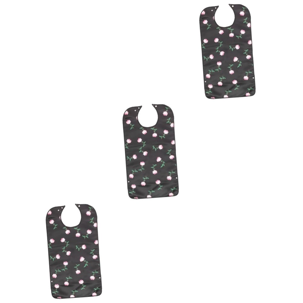 3pcs Adult Bib Food Bib for Adult Patient Bibs Adult Costumes Adult Accessory House Dresses for Elderly Bibs Adult Size Bibs Large Bibs Polyester Washable Miss Protective Case/587