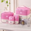 1 Pack Pink-Small First Aid Bag Empty,Empty First Aid Pouch, Mini Portable Medical Bag for Outdoor Camping Hiking Traveling Emergency Bag First Aid Kits,First Aid(Sports and Outdoors) view 4